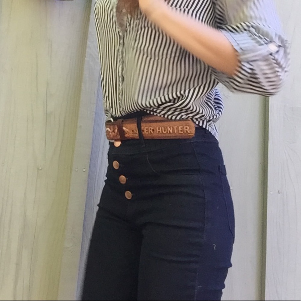 High waist super skinny jeans